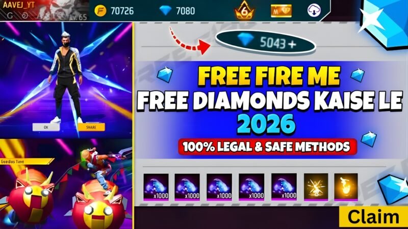 Free Fire Me Free Diamonds Kaise Le 2026 - 100% Legal & Safe Methods